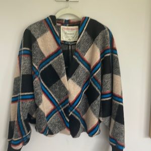 Anthro Cartonnier Brand plaid jacket. Medium